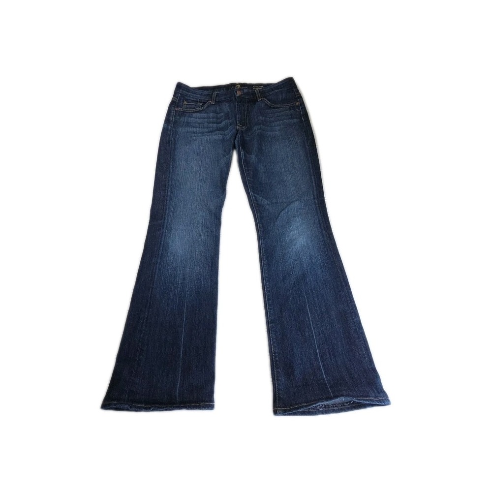7 For All Mankind Kimmie Bootcut Jeans Dark Wash B(air) Denim Womens Size 32